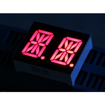 LED de 14 Segmentos Dual - Rojo 0.54 pulgadas