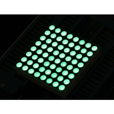 32mm 8x8 Square Matrix LED Green - Common Anode