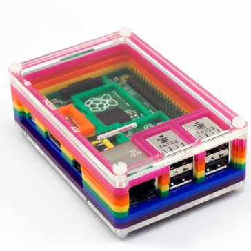 Carcasa para Pibow Rainbow para Raspberry Pi Model B+