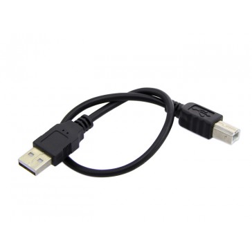 Cable Negro 30CM tipo A a B USB