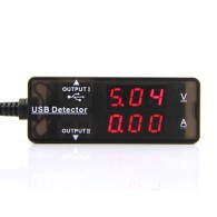 Detector de voltaje y corriente USB