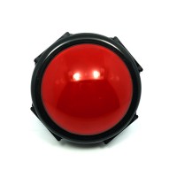 Enorme Botón Rojo - 80 mm 