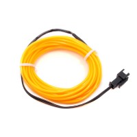 Cable Electroluminiscente Amarillo - 3m 