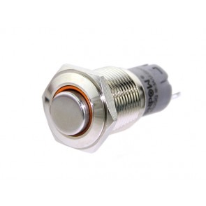 Botón push con LED naranja 16mm