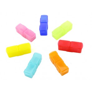 Caja de plastico de colores