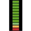 LED indicador de barra de 10 segmentos 