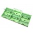 Caja de almacenamiento de componentes de tamaño mediano - 5 unidades por lote - Verde